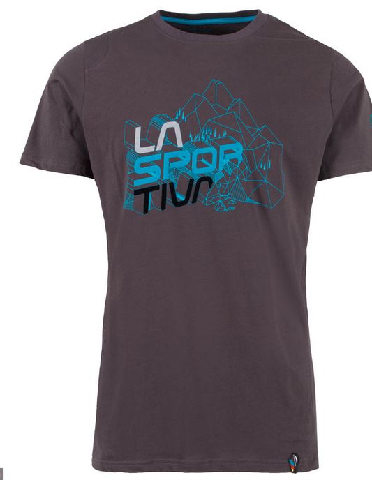 La Sportiva Shirt Cubic carbon/blau